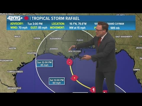 Tuesday 5PM First Weather: Tracking Tropical Storm Rafael