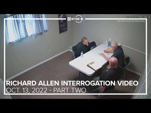 Delphi Murders Case | Richard Allen interrogation video | Oct. 13, 2022 (Part 2)