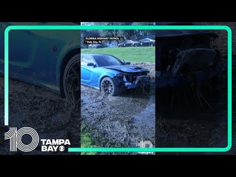 Florida high-speed chase ends with driver crashing into ditch