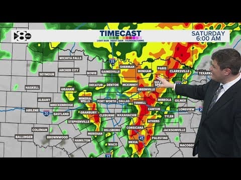 DFW Weather | Hail, strong winds possible overnight Saturday, 14 day forecast
