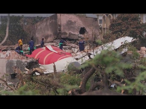 New video of India plane crash site
