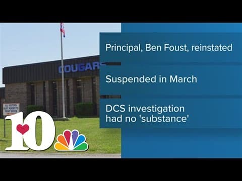 Campbell Co. High School principal reinstated after investigation stemming from DCS report