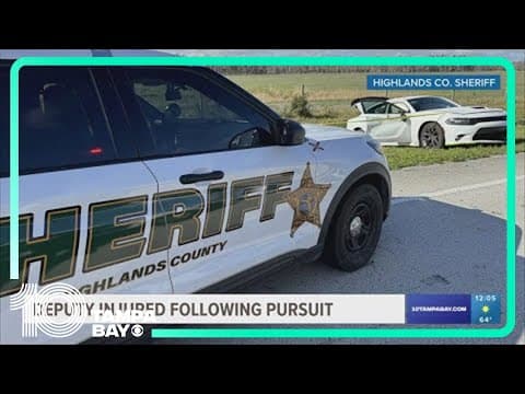 Highlands deputy recovering, driver arrested following high-speed chase