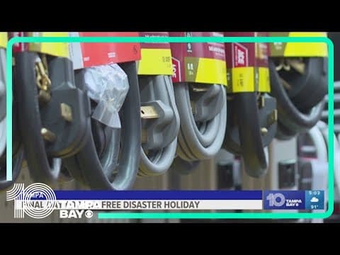 Today marks final day of Florida's Disaster Preparedness Sales Tax Holiday