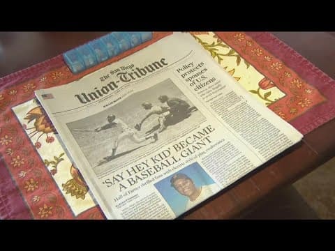 Former Giants batboy pays tribute to late MLB all-star Willie Mays