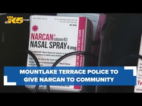 Mountlake Terrace Police Department distributing Narcan to community members