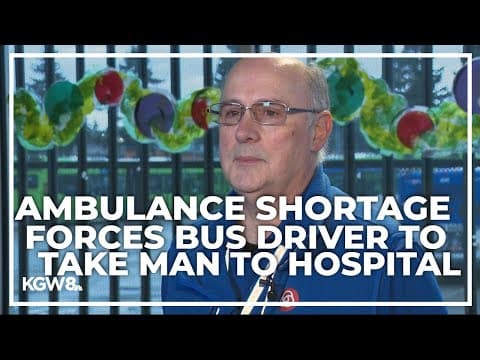 Man taken to hospital on TriMet bus due to lack of ambulances