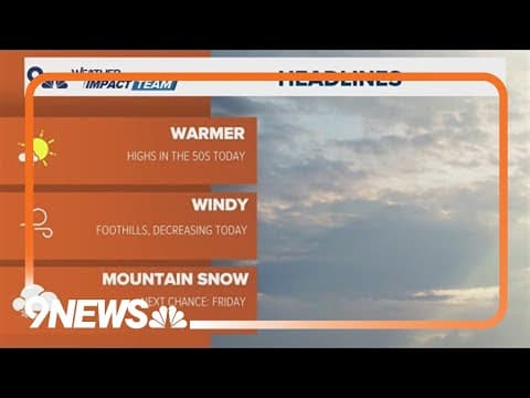 Latest forecast | Warmer today with winds gradually decreasing in the foothills