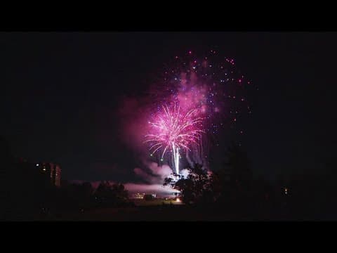 Fireworks show in Chevy Chase