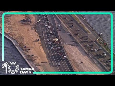Crash on Howard Frankland Bridge causing major delays heading to St. Pete