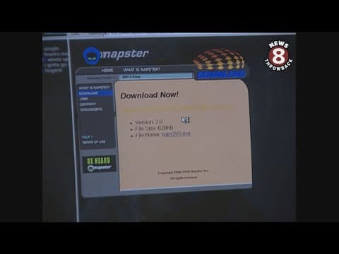 Napster breaks the internet April 2000