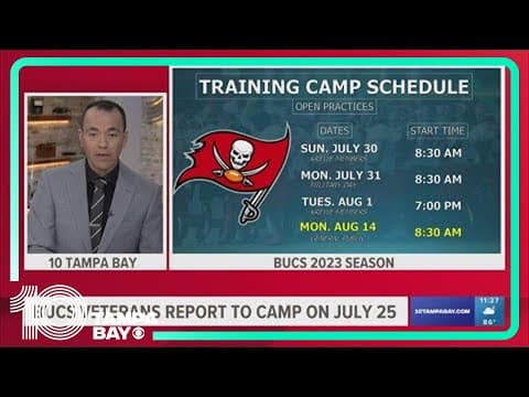 Buccaneers announce practice dates for this year's training camp