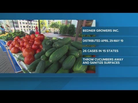 Cucumbers linked to multi-state salmonella outbreak