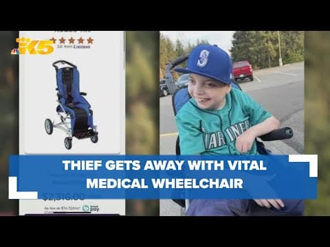 Thief steals Tacoma family's car with vital medical wheelchair inside