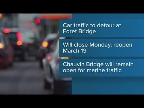 Chauvin Bridge in Terrebonne Parish to close for a month starting Monday
