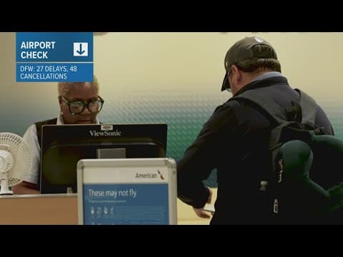 Weather delays force ground stops at DFW Airport and Love Field