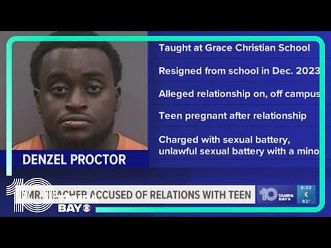 Former music teacher arrested for sexual battery after student ends up pregnant