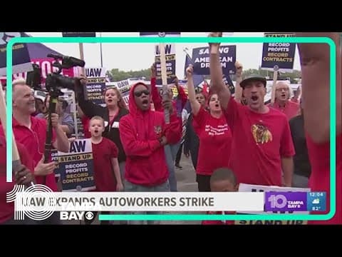 UAW expands autoworkers strike against GM, Stellantis