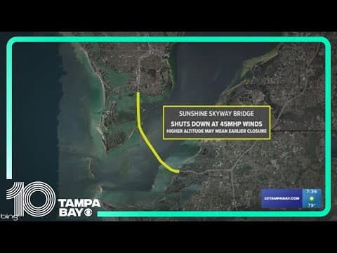 When do bridges close ahead of a storm?