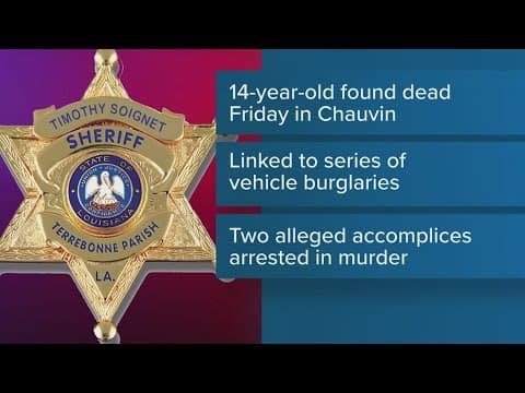 Two juvenile suspects arrested in fatal shooting of Terrebonne teen, sheriff says