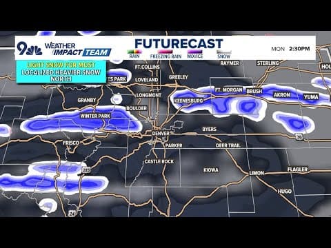 Latest forecast | Colorado to face bitter cold as snow bands hit Front Range