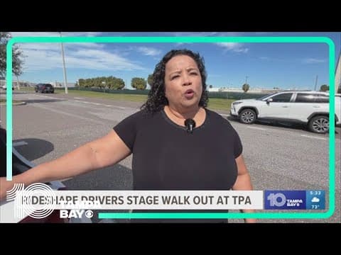 Tampa rideshare drivers stage Valentine's Day walkout, citing pay and safety concerns