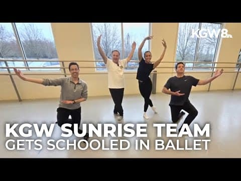 KGW Sunrise team takes a class at Oregon Ballet Theatre