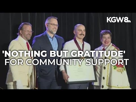 Gresham firefighter Spencer Tejedas honored at Royal Rosarians Newsmakers ceremony in Portland