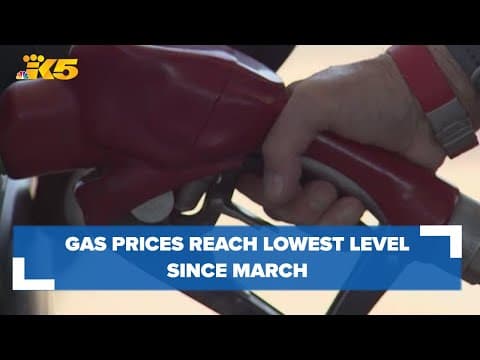 Gas prices in Washington reach lowest level since March