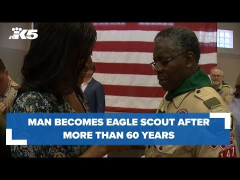 After more than 60 years, man finally becomes Eagle Scout