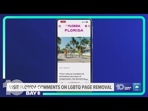 Visit Florida comments on LGBTQ+ page removal