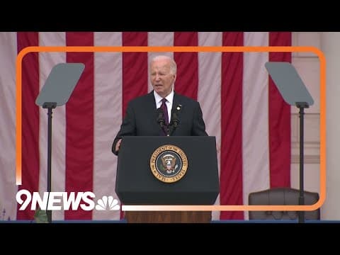 Biden says each generation has to 'earn' freedom, in solemn 2024 Memorial Day remarks