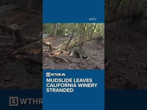 Mudslide leaves California winery stranded