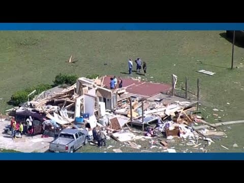 North Texas residents return to their neighborhoods after EF-2 tornado hit the area