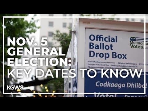 Key dates to know for the 2024 election