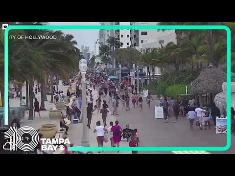 VIDEO: Shooting near beach in Hollywood, Florida sends beachgoers running