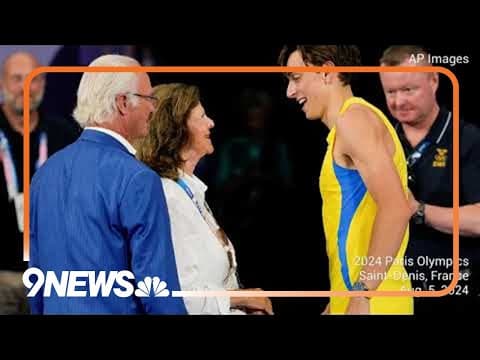 Mondo Duplantis breaks pole vault world record in gold-medal performance at Paris Olympics