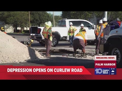 Depression opens off US 19 at Curlew Road; closures in place