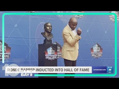 Ronde Barber officially enters Pro Football Hall of Fame after enshrinement ceremony