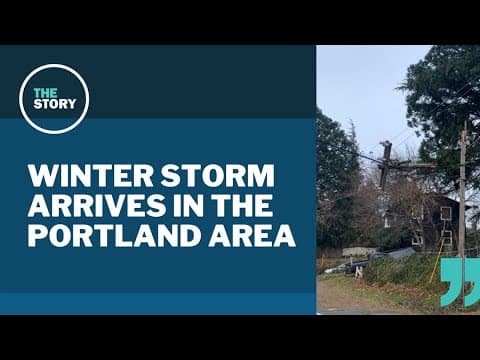 Ice storm arrives in Portland, though the worst is yet to come