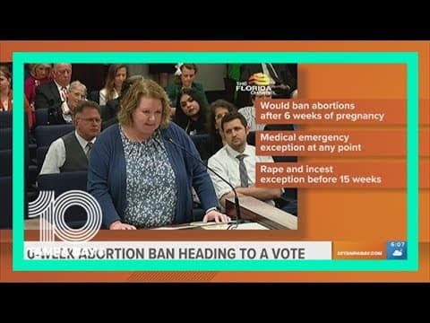 Controversial 6-week abortion ban heads to Florida Senate floor