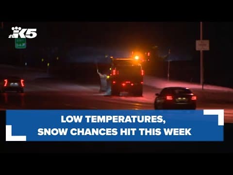 Low temperatures, snow chances hit mountain passes, lowlands this week