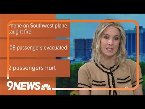 Cellphone battery catches fire on Southwest flight at DIA, prompts evacuation