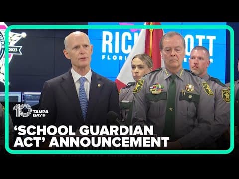 Sen. Rick Scott announces new legislation, the 'School Guardian Act,' aimed to create safer schools
