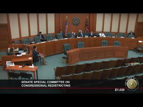 Texas Senate holds hearing on congressional redistricting