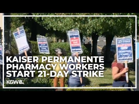 Kaiser Permanente pharmacy workers in Oregon go on 21-day strike