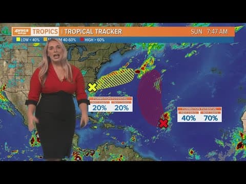 Sunday morning tropical update: High chance of tropical development in open Atlantic Ocean