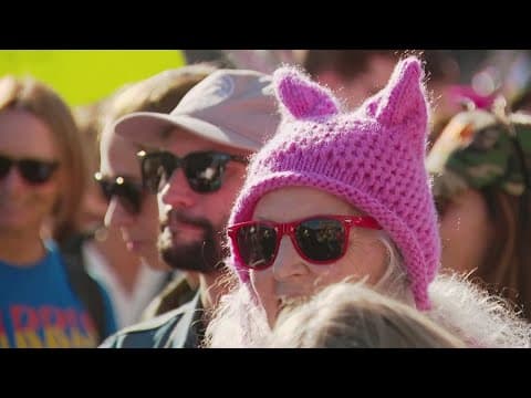 Thousands gather in Washington for Women's March and support Kamala Harris ahead of Election Day