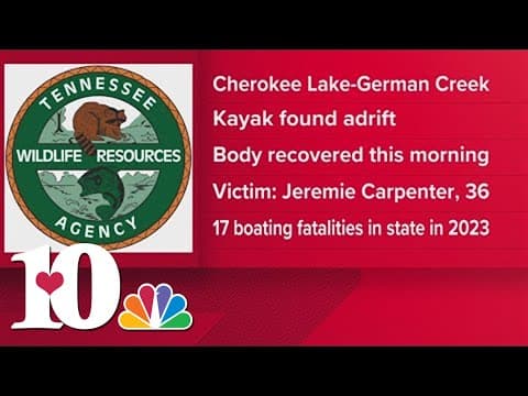 TWRA: Body of missing man found on Cherokee Lake