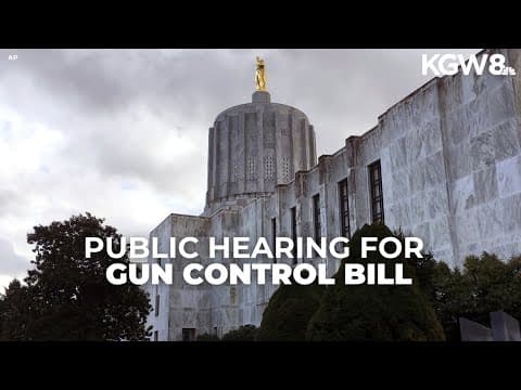 Oregon gun control bill gets public hearing